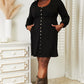 Double Take Full Size Scoop Neck Empire Waist Long Sleeve Magic Dress