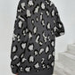 Leopard Open Front Dropped Shoulder Cardigan
