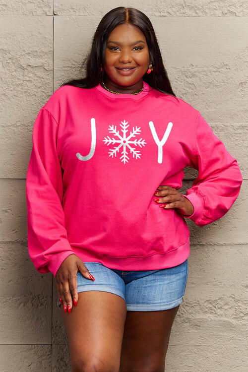 Simply Love Christmas Themed Full Size Graphic Long Sleeve Sweatshirt