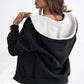 Beyond Basic Black Zip Up Long Sleeve Hooded Jacket