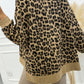 Leopard Dropped Shoulder Hoodie