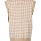 Houndstooth V-Neck Sweater Vest