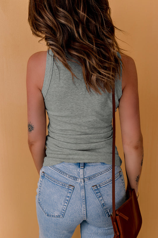 Women's Full Size Round Neck Sleeveless Tank