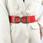 Jessica Anne Beauty Double D Buckle PU Belt