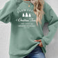CHRISTMAS Graphic Round Neck Dropped Shoulder Sweatshirt