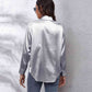 Collared Neck Buttoned Long Sleeve Shirt