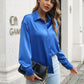 Button Up Collared Neck Long Sleeve Shirt