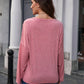Butterfly Round Neck Dropped Shoulder Blouse