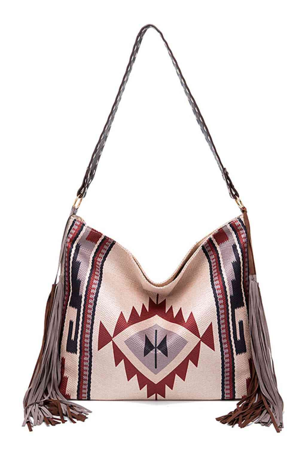 Rustic Southwestern Geometric Canvas Tote Bag