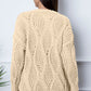 Round Neck Dropped Shoulder Sweater