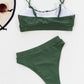 Adjustable Strap Ruched Two-Piece Swim Set