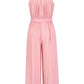 Cutout Tied Pleated Sleeveless Jumpsuit