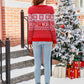 Christmas Theme Full Size WALLEY WORLD MOOSE Round Neck Sweater