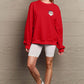 Simply Love Full Size Christmas Themed Letter Graphic Long Sleeve Sweatshirt