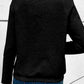 Geometric Snap Button Long Sleeve Sweatshirt