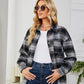Plaid Collared Shirt Jacket