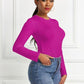 Women's Ava Round Neck Long Sleeve Bodysuit