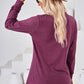 Notched Long Sleeve T-Shirt