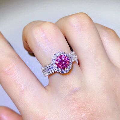 1 Carat Moissanite 925 Sterling Silver Ring 💜