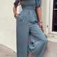 Printed Square Neck Jumpsuit with Pockets
