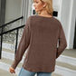 Full Size V-Neck Long Sleeve T-Shirt
