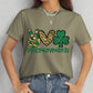 PEACE LOVE IRISH Round Neck Short Sleeve T-Shirt