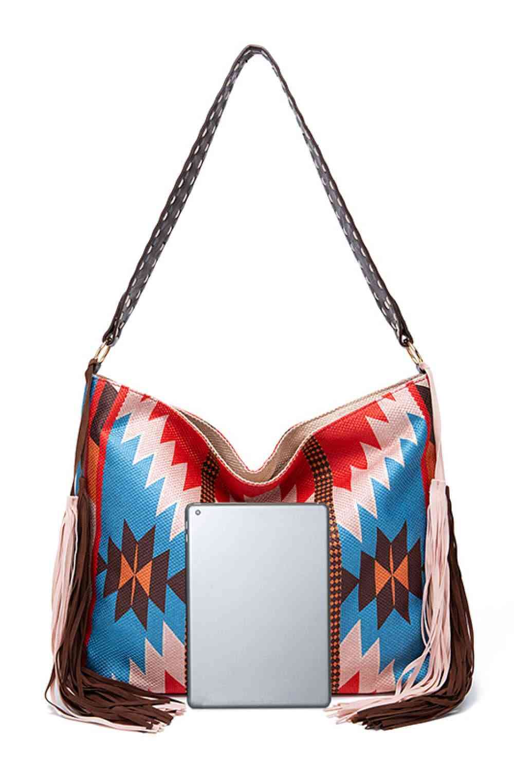 Rustic Southwestern Geometric Canvas Tote Bag