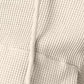 Joelynn Waffle-Knit Drawstring Zip Up Hoodie
