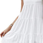 Ruffled Round Neck Cap Sleeve Mini Dress