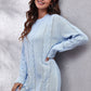 Athena Rea Cable-Knit Round Neck Sweater Dress