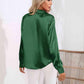 Lapel Collar Button Up Long Sleeve Shirt