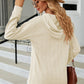 Full Size Cable-Knit Long Sleeve Hoodie