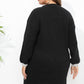 Plus Size Long Sleeve Sweater Dress