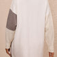 TrendSetEE Color Block Mock Neck Dropped Shoulder Sweater Dress