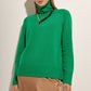 Turtle Neck Raglan Sleeve Sweater