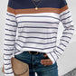 Striped Round Neck Long Sleeve T-Shirt