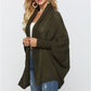 Open Front Batwing Sleeve Cardigan