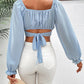 Raglan Sleeve Cropped Blouse