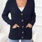SavannahTree Button Down Cable-Knit Cardigan