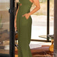 BeautifyJumpers Smocked Spaghetti Strap Wide Leg Jumpsuit