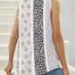 Printed Square Neck Wide Strap Tank