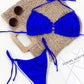 BEACHIN' Frill Trill Halter Neck Bikini Set