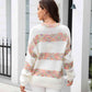 Striped Drop Shoulder Sweater