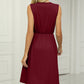 Pocketed V-Neck Wide Strap Dress