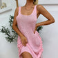Drawstring Backless Mini Dress