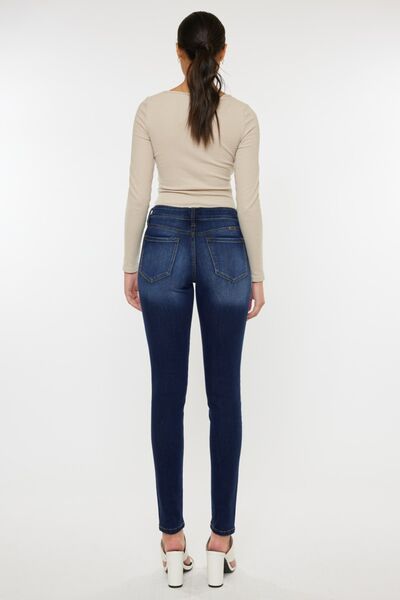 Kancan Mid Rise Gradient Skinny Jeans *