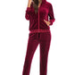 Full Size Zip-Up Hooded Jacket and Pants Set