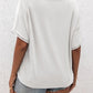 Lace Detail V-Neck T-Shirt