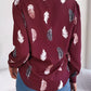 Button Up Printed Collared Neck Shirt