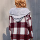 Outer Adventure Plaid Dropped Shoulder Hooded Jacket